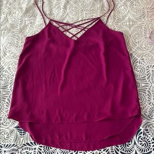 Women's Pink Spaghetti Strap Top